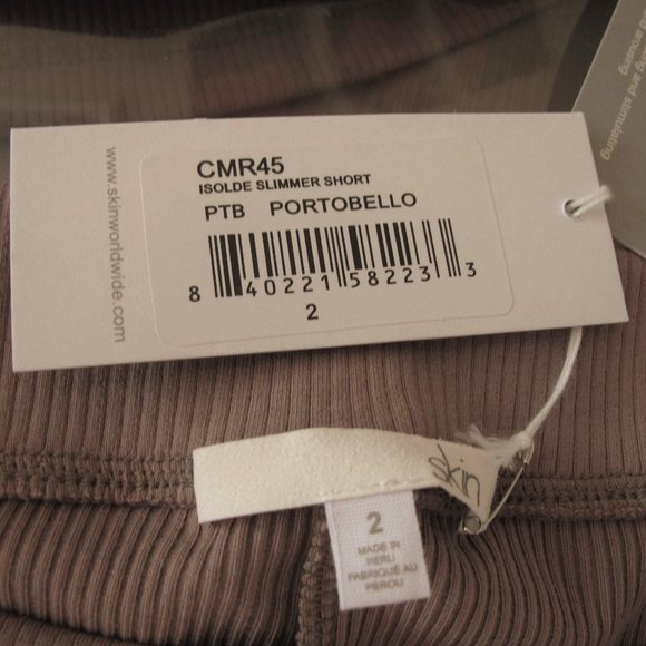 - Skin Isolde Bicycle Shorts Soft Cotton Ribbed S - Picture 4 of 5